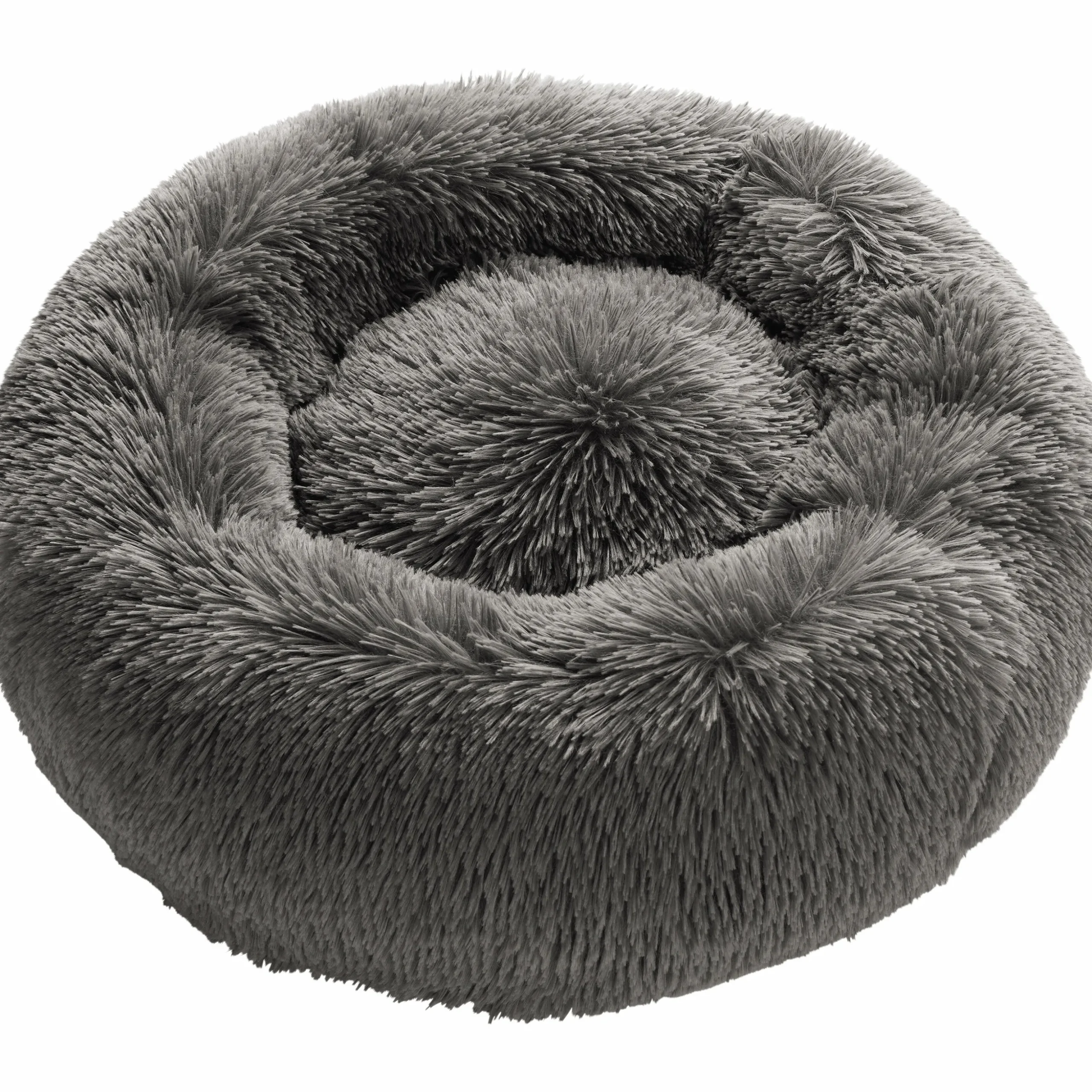 Hundbädd Hunter Loppa Donut Fluffig Antracitgrå 60cm