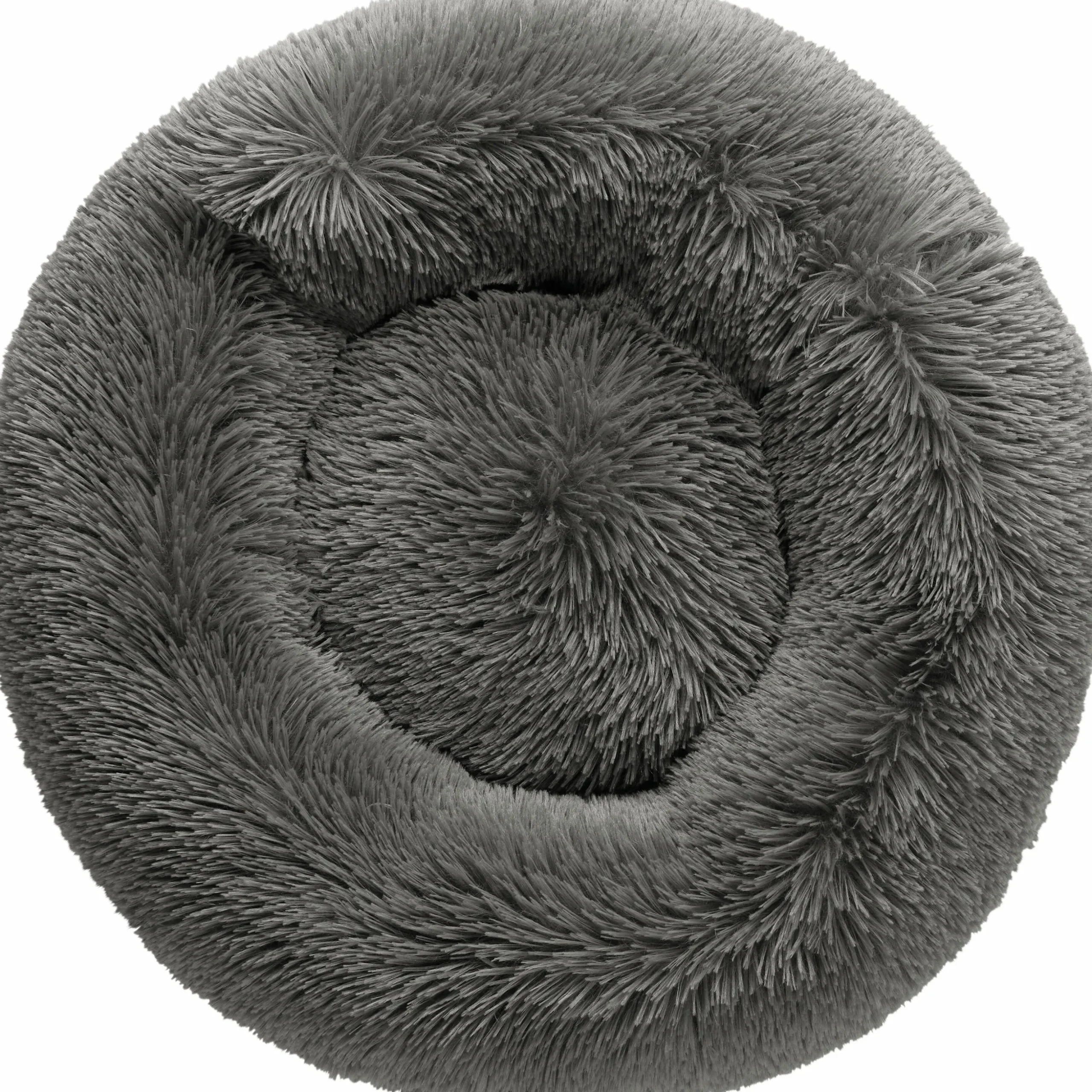 Hundbädd Hunter Loppa Donut Fluffig Antracitgrå 60cm