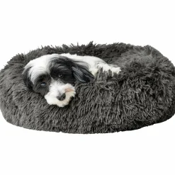Hundbädd Hunter Loppa Donut Fluffig Antracitgrå 50cm