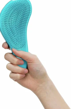 Hundborste Trixie Mjuk i Plast Turkos 19cm