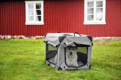 Hundbur Dogman Milou Canvas Grå