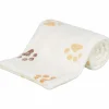Hundfilt Trixie Jimmy Fleece Creme/Mönstrad 100x75cm