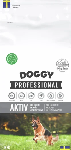 Hundfoder Doggy Professional Aktiv 18kg