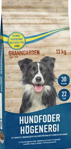 Hundfoder Granngården Högenergi 13kg