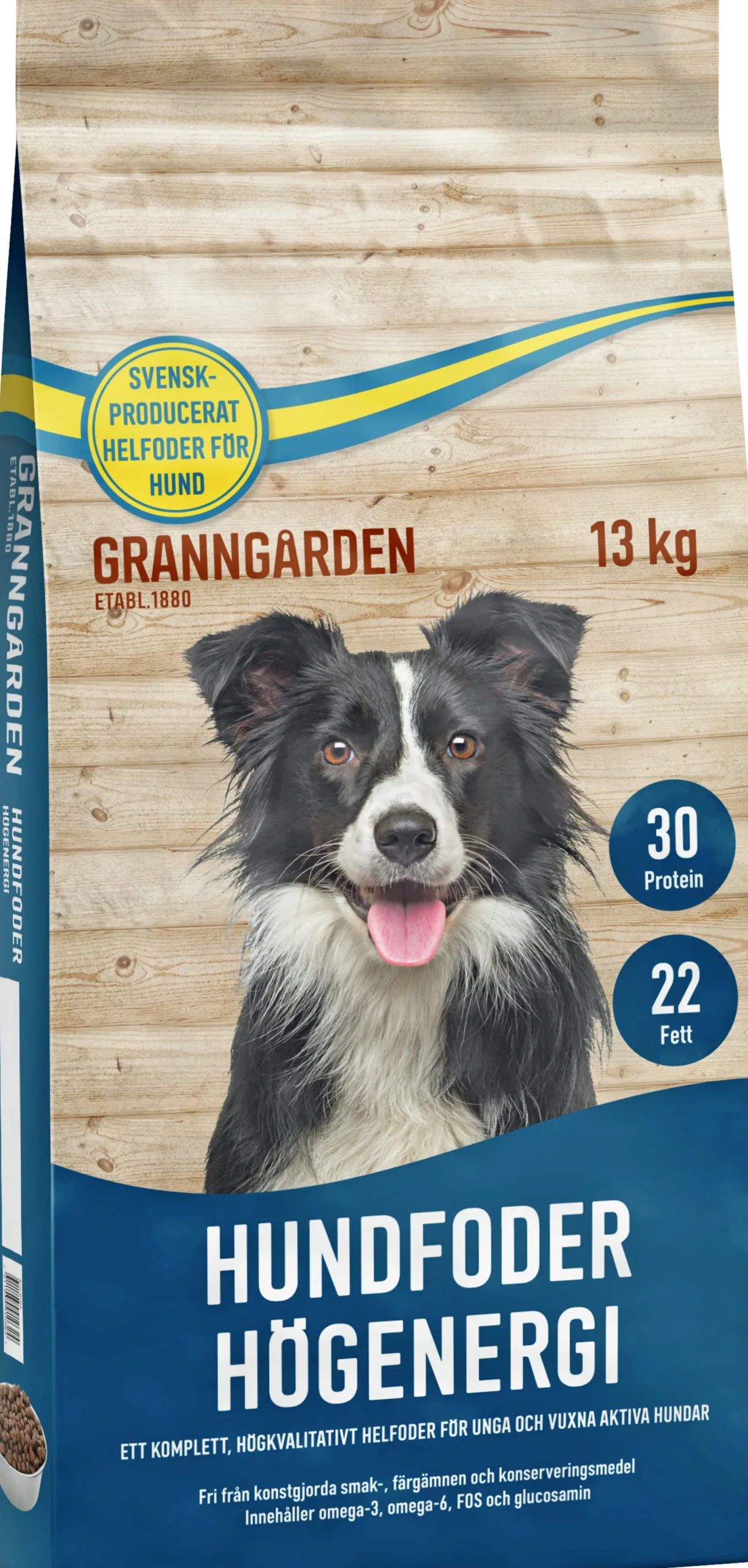 Hundfoder Granngården Högenergi 13kg