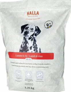 Hundfoder Halla Lamm & Ris 3,25kg
