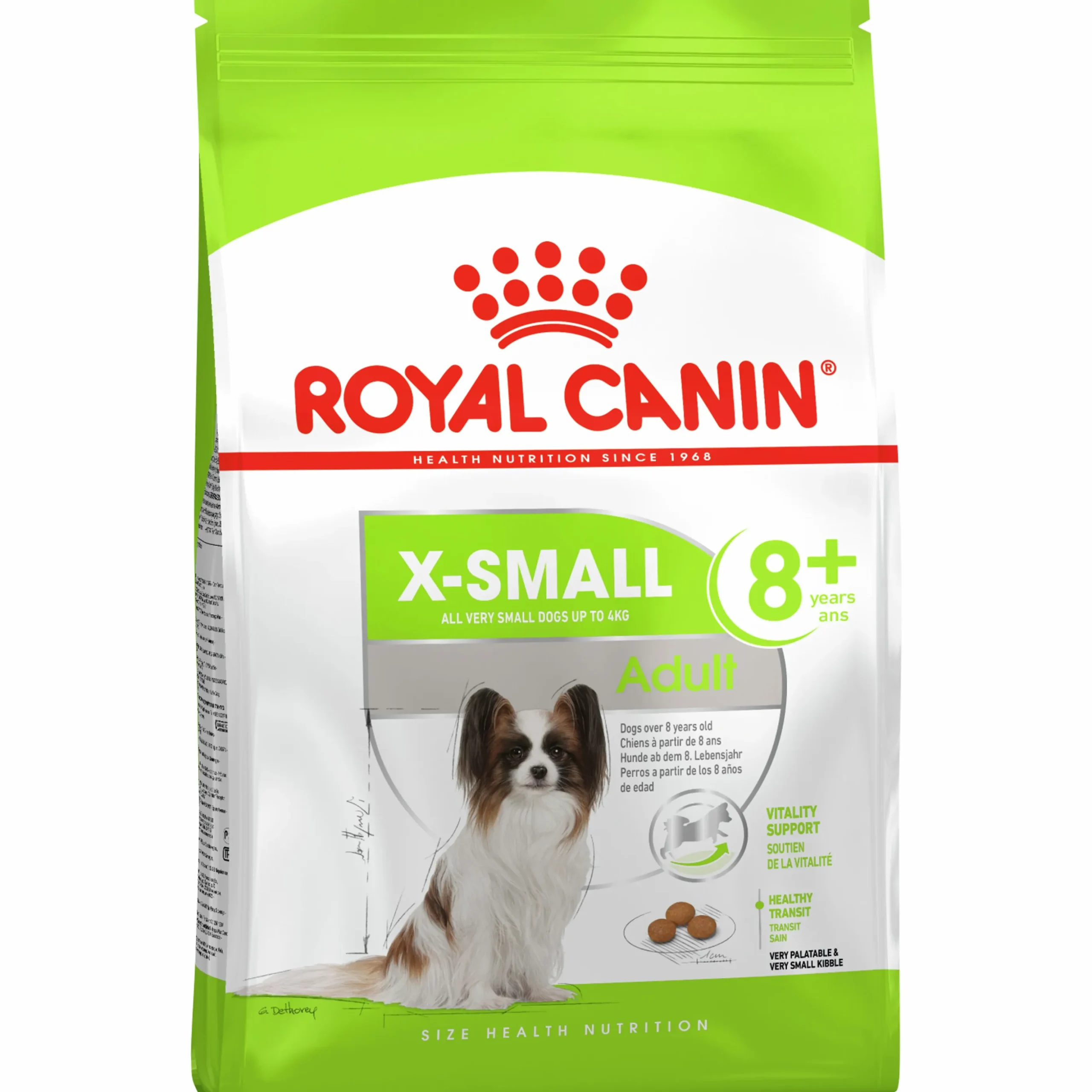 Hundfoder Royal Canin X-Small Adult 8+ 1,5kg