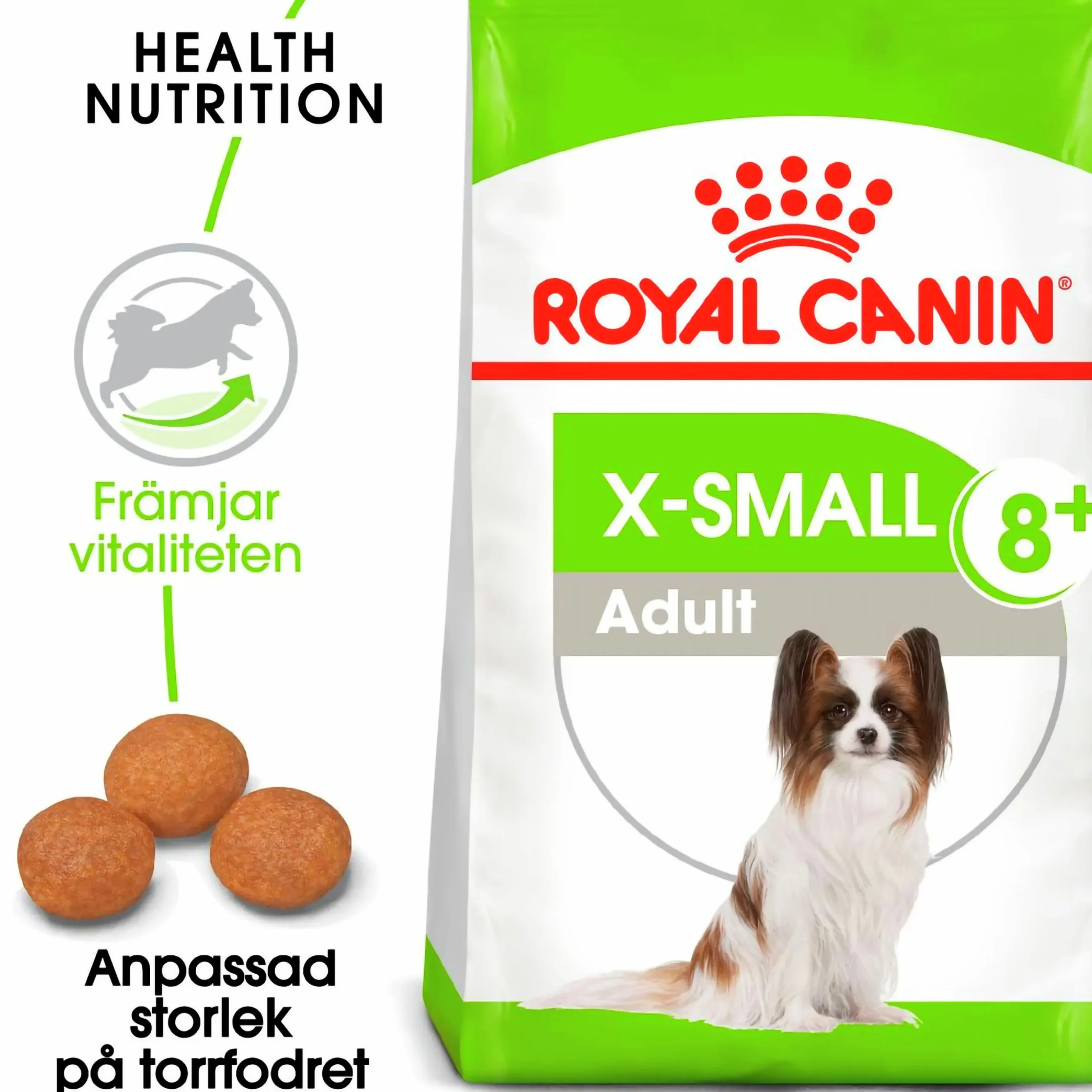 Hundfoder Royal Canin X-Small Adult 8+ 1,5kg