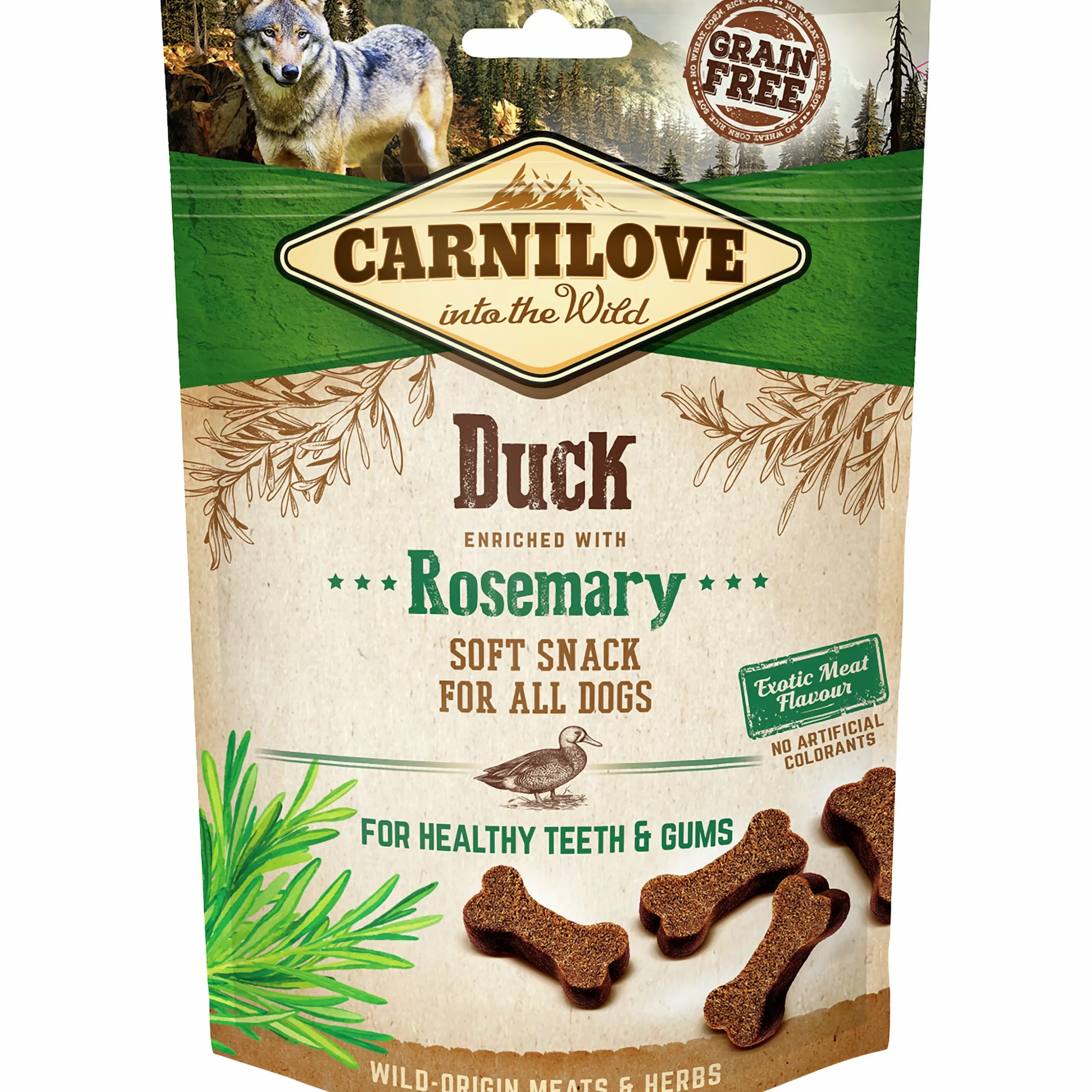 Hundgodis Carnilove Semi Moist Snack Anka 200g