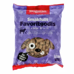 Hundgodis Dogman Favoritgodis Snittar Lamm & Ris 800g