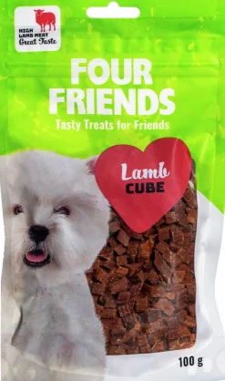 Hundgodis Four Friends Lamb cubes 100g