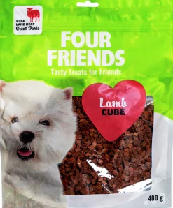 Hundgodis Four Friends Lamb cubes 400g