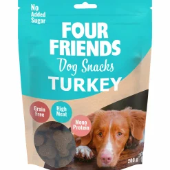 Hundgodis Four Friends Snacks Turkey 200g