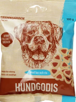 Hundgodis Granngården Lax & Ris 100g
