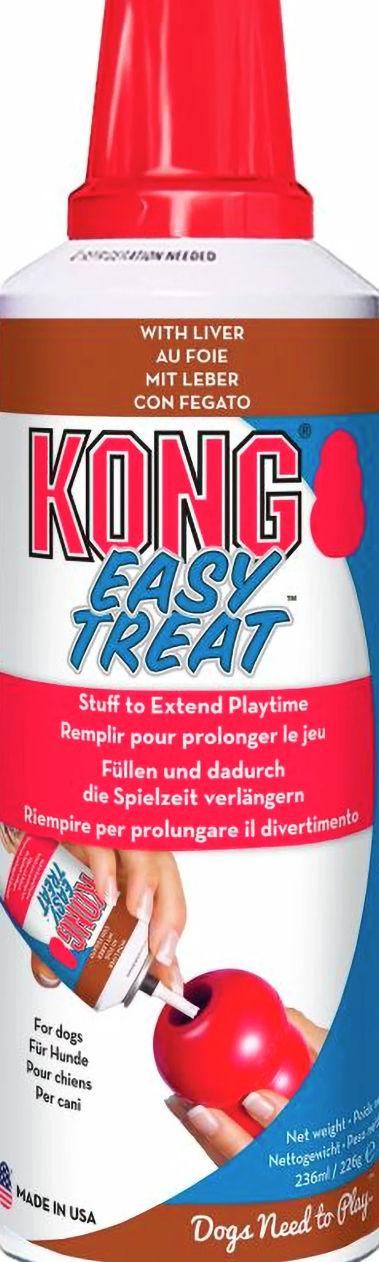 Hundgodis Kong Easy Treat Pastej Leversmak 236ml