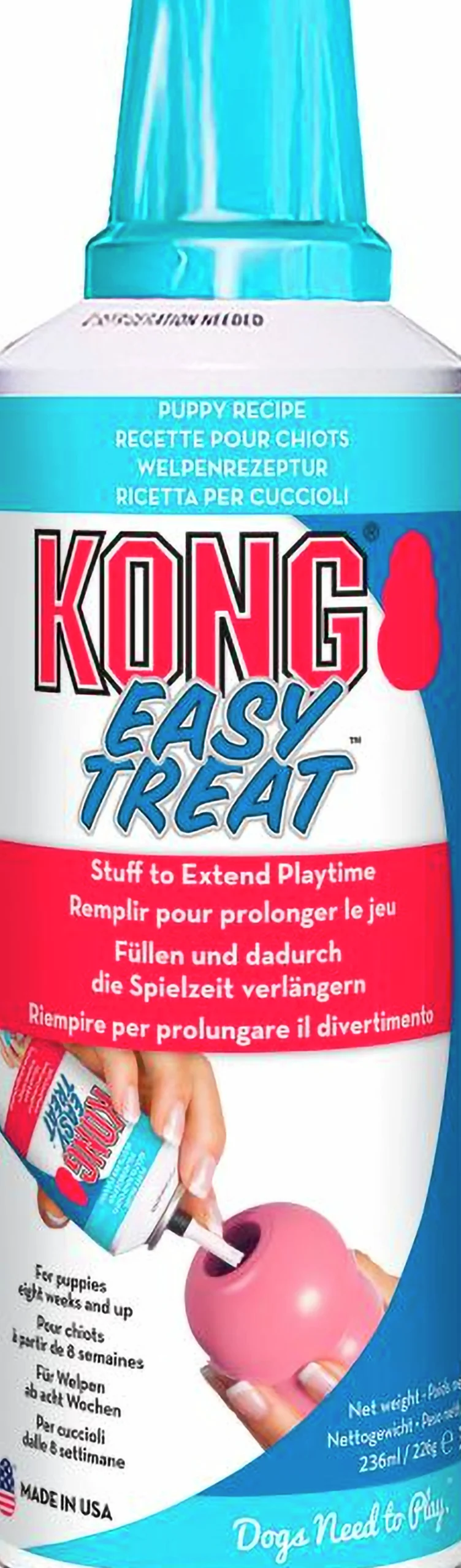 Hundgodis Kong Easy Treat Puppy Pastej Leversmak 236ml