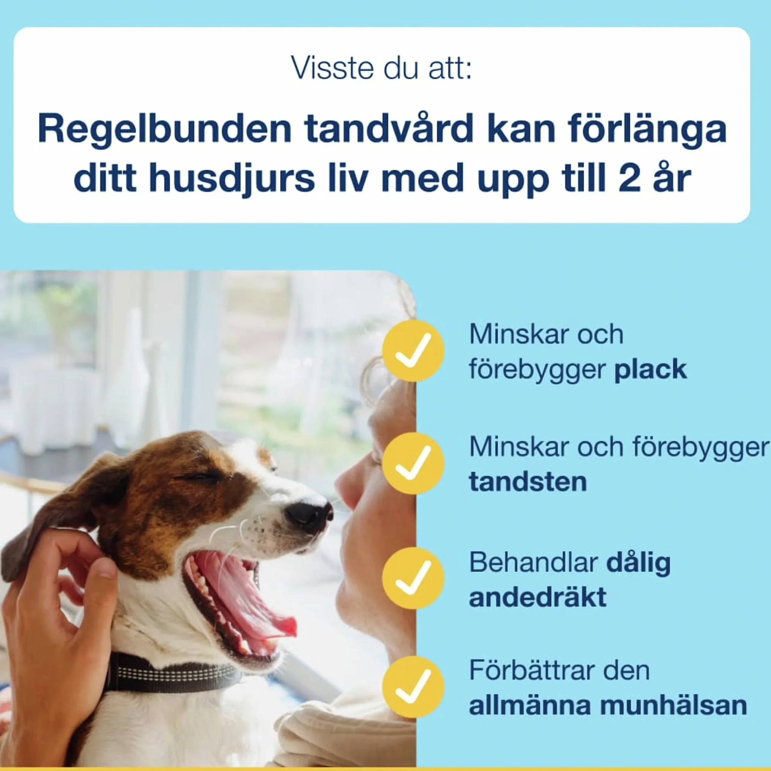 Hundgodis PlaqueOff Dental Bites 60g