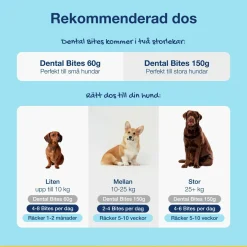 Hundgodis PlaqueOff Dental Bites 150g