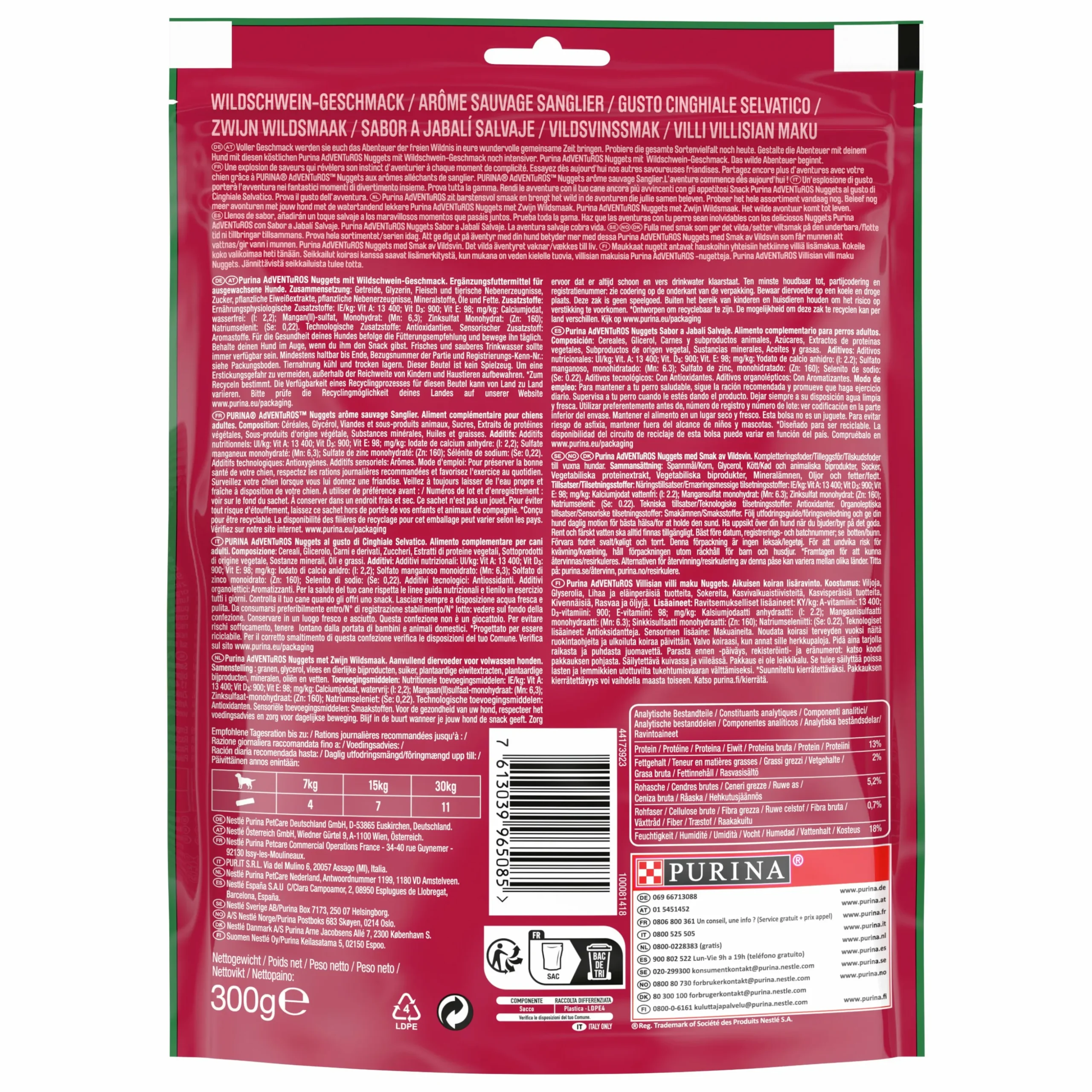 Hundgodis Purina Adventuros Nuggets 300g