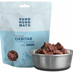Hundgodis Sund Hundmat Frystorkade Oxbitar 60g