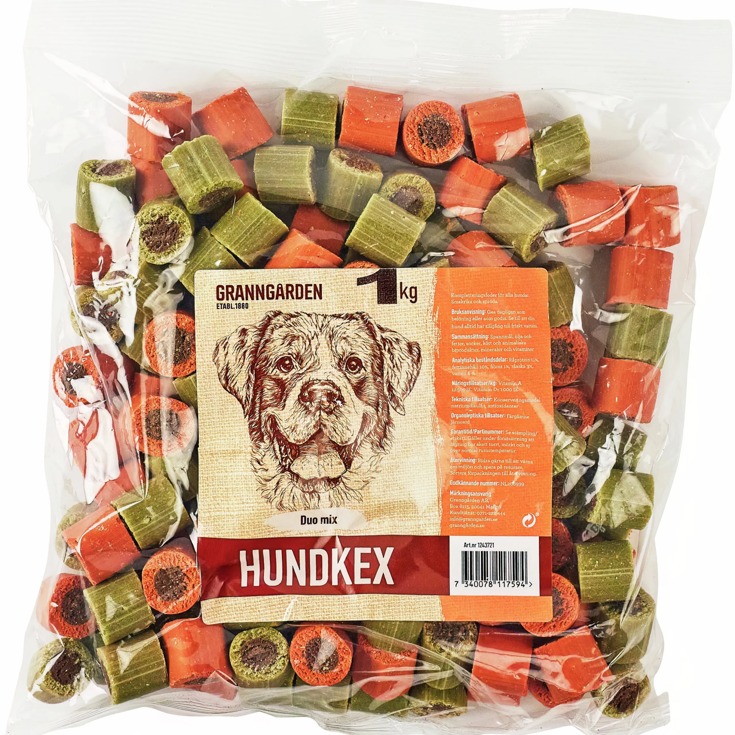 Hundkex Granngården Duo Mix 1kg