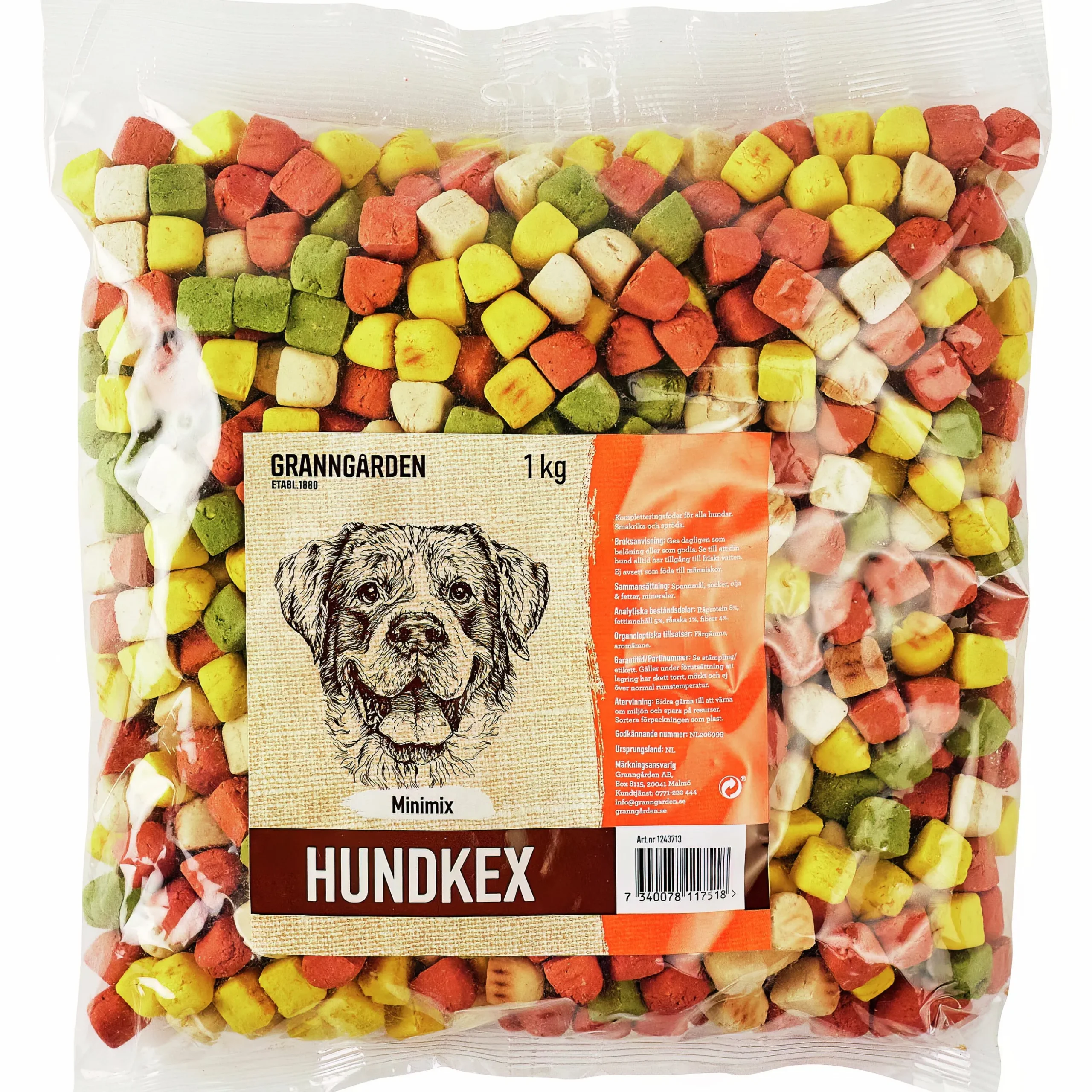 Hundkex Granngården Minimix 1kg