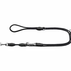 Hundkoppel Hunter Freestyle Justerbart Svart 8mm 200cm