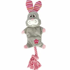 Hundleksak Dogman Rabbe Prassel Grå L 35cm