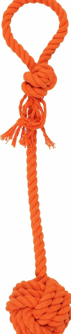 Hundleksak Dogman Repboll med handtag Orange M 35cm
