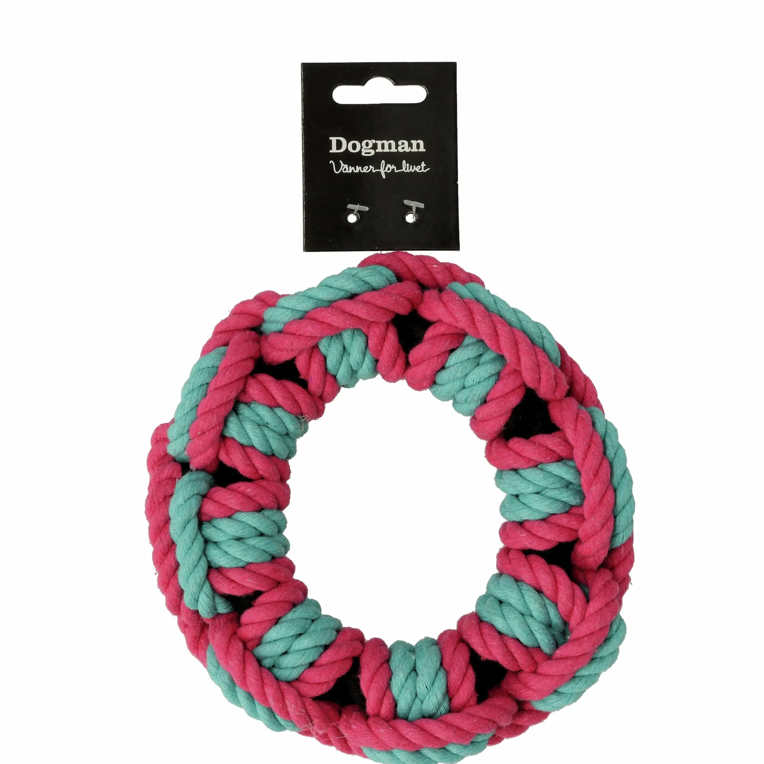 Hundleksak Dogman Rep-ring Rosa M 16cm