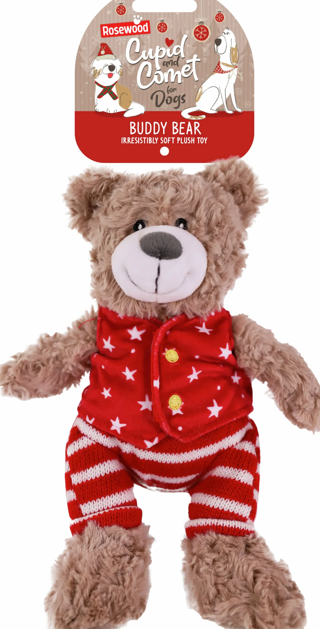 Hundleksak Jul Rosewood Buddy Bear 30cm