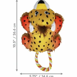 Hundleksak Kong Cozie Tuggz Cheetah S/M 34cm