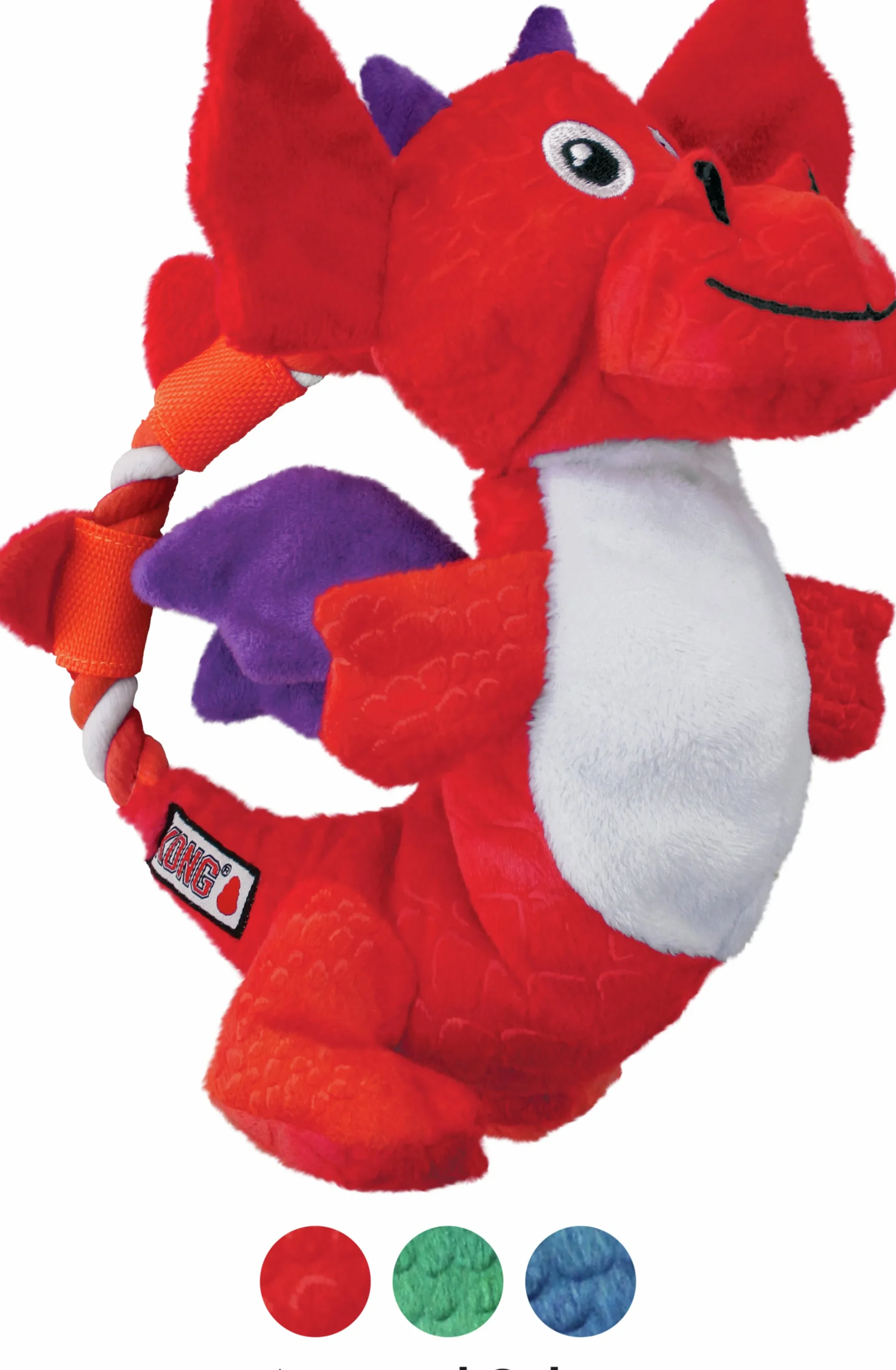 Hundleksak Kong Dragon Knots Blandade färger M/L