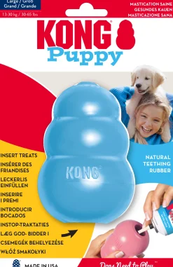 Hundleksak Kong Puppy Blandade färger L