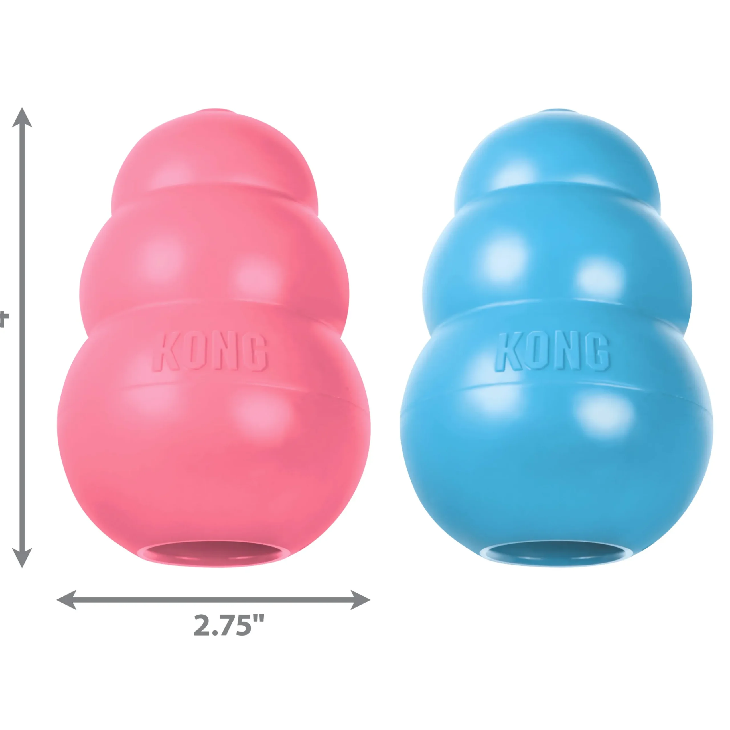 Hundleksak Kong Puppy Blandade färger L