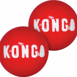 Hundleksak Kong Signature Balls Röd M Ø6,3cm 2-p