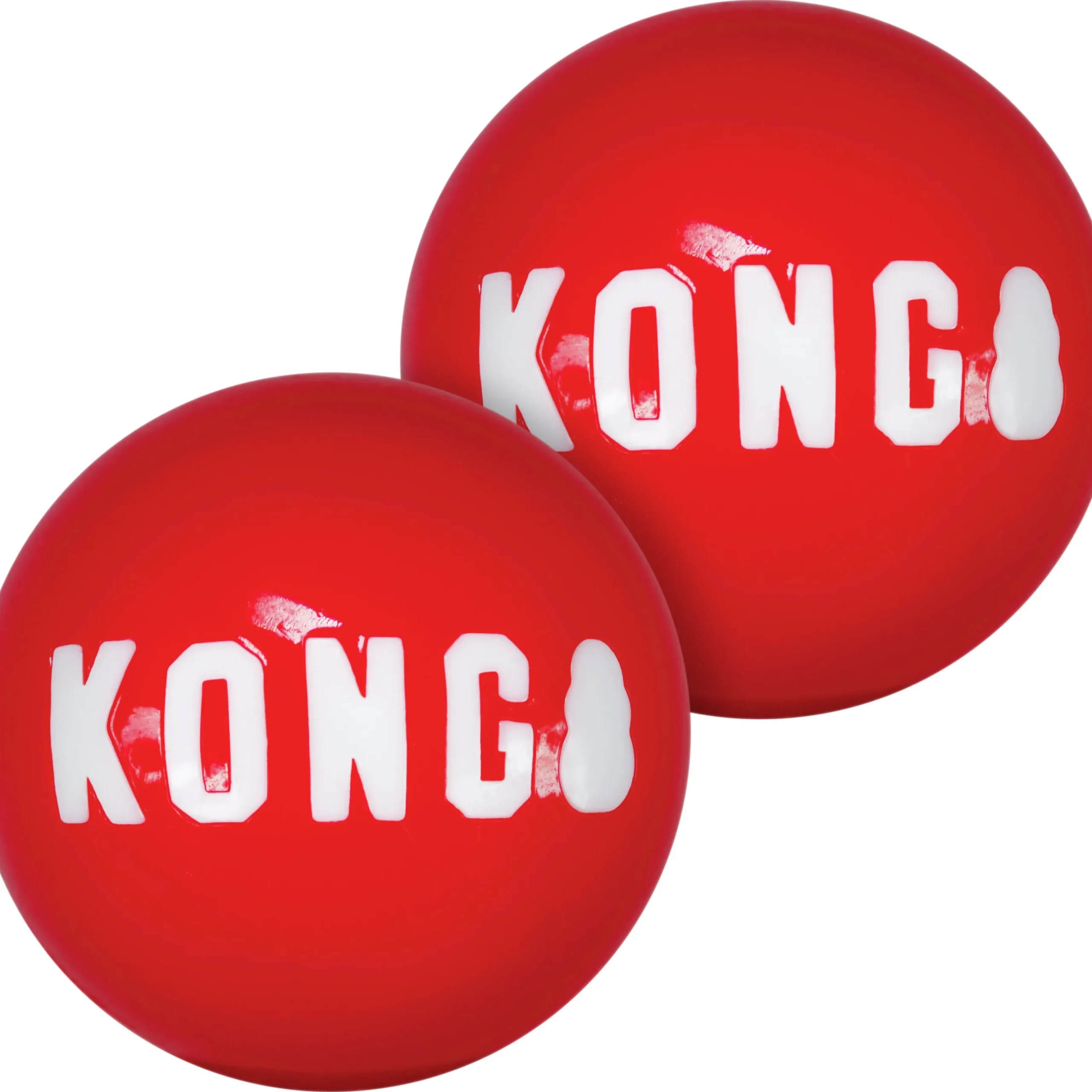 Hundleksak Kong Signature Balls Röd M Ø6,3cm 2-p