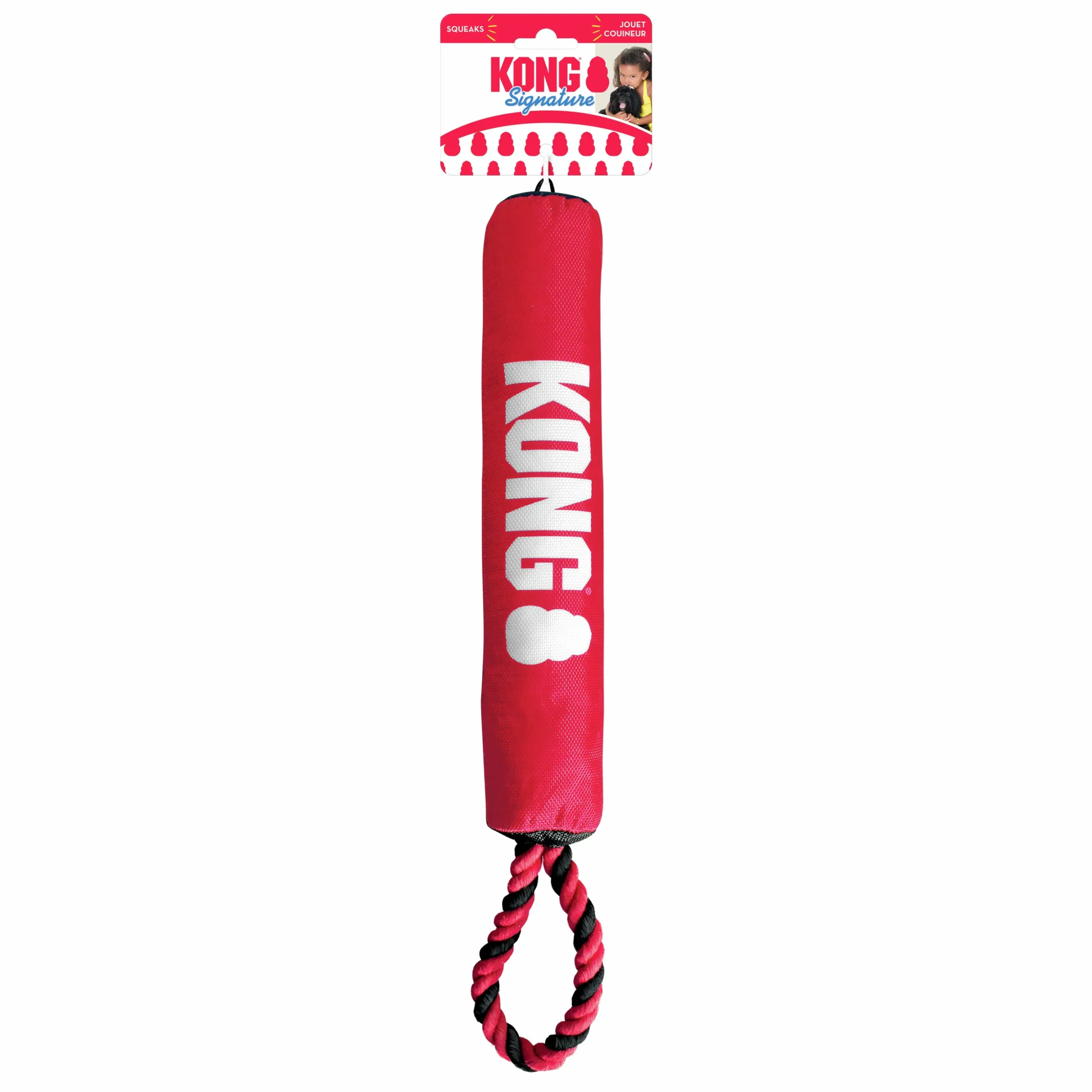 Hundleksak Kong Signature Stick med rep 5x30cm