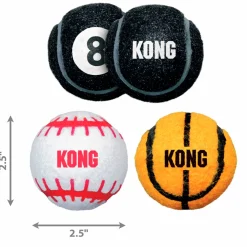 Hundleksak Kong Sport Balls Flerfärgade M 3-p
