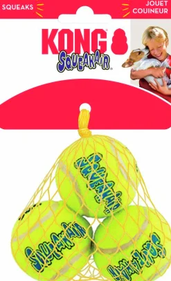 Hundleksak Kong SqueakAir Balls S 3-p