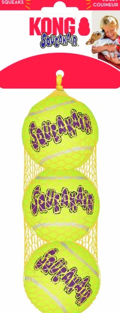 Hundleksak Kong SqueakAir Balls M 3-p