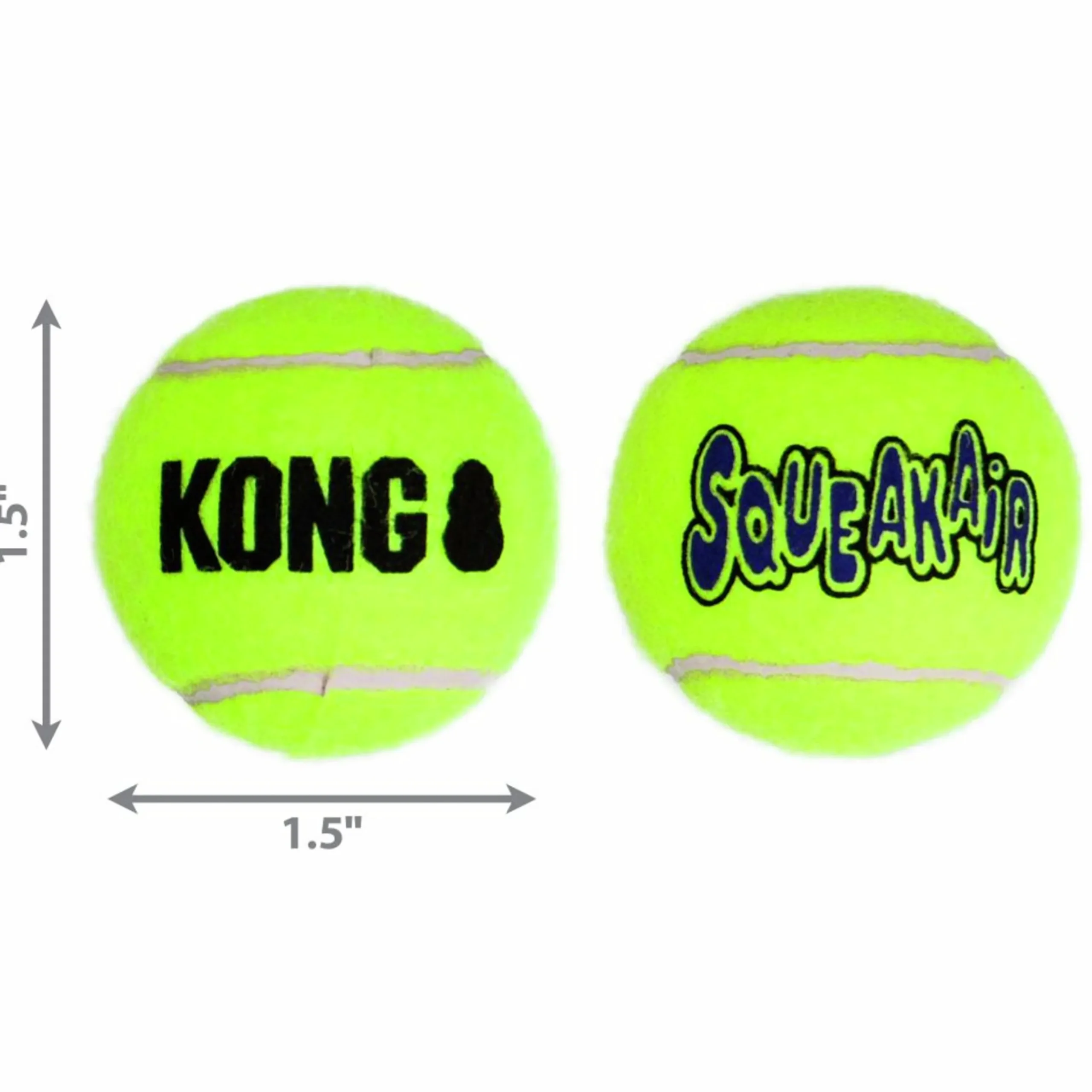 Hundleksak Kong SqueakAir Balls XS 3-p