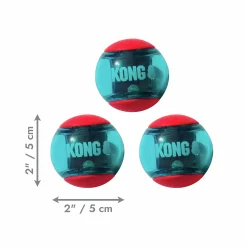 Hundleksak Kong Squeezz Action Ball 3-p
