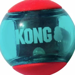 Hundleksak Kong Squeezz Action Ball Red L 8cm 2-p