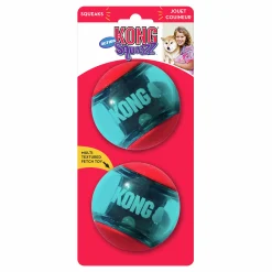 Hundleksak Kong Squeezz Action Ball Red L 8cm 2-p