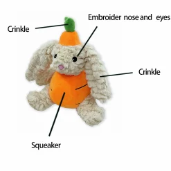 Hundleksak Party Pets Rabbit 20cm