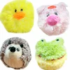 Hundleksak Party Pets Squeaky Furry Blandade modeller Ø10cm