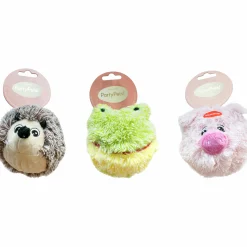 Hundleksak Party Pets Squeaky Furry Blandade modeller Ø10cm