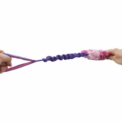 Hundleksak Trixie Bungee Fun m handtag Blandade färger 47cm