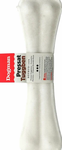 Hundtugg Dogman Tuggben Vit M 21,5cm
